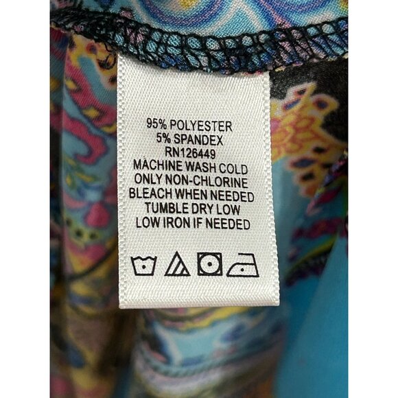 Marc Bouwer Unlimited Womens Mulitcolor Paisley Print Maxi Dress SZ Extra Large - Picture 6 of 9